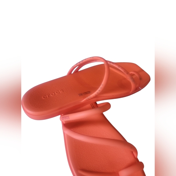 Crocs Women's Miami Toe Loop Beach Orange Sandals W8 - Picture 6 of 7